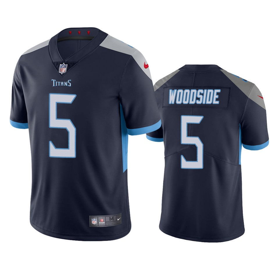 Tennessee Titans Logan Woodside Navy Vapor Untouchable Limited Jersey