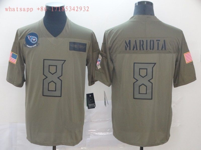 Tennessee Titans Marcus Mariota 8 2020 Nfl Grey Jersey Jersey
