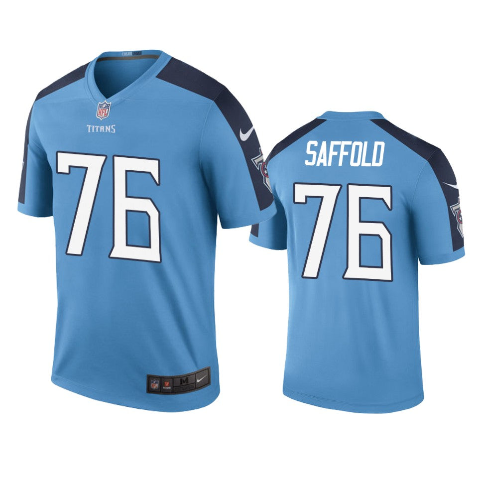 Tennessee Titans Rodger Saffold Light Blue Color Rush Legend Jersey Mens