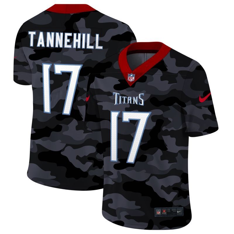 Tennessee Titans Ryan Tannehill 17 Nfl 2020 Camo Black Jersey