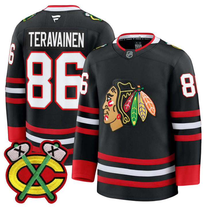 Teuvo Teravainen Jersey #86 Chicago Blackhawks 2025-26 Premium Stitched