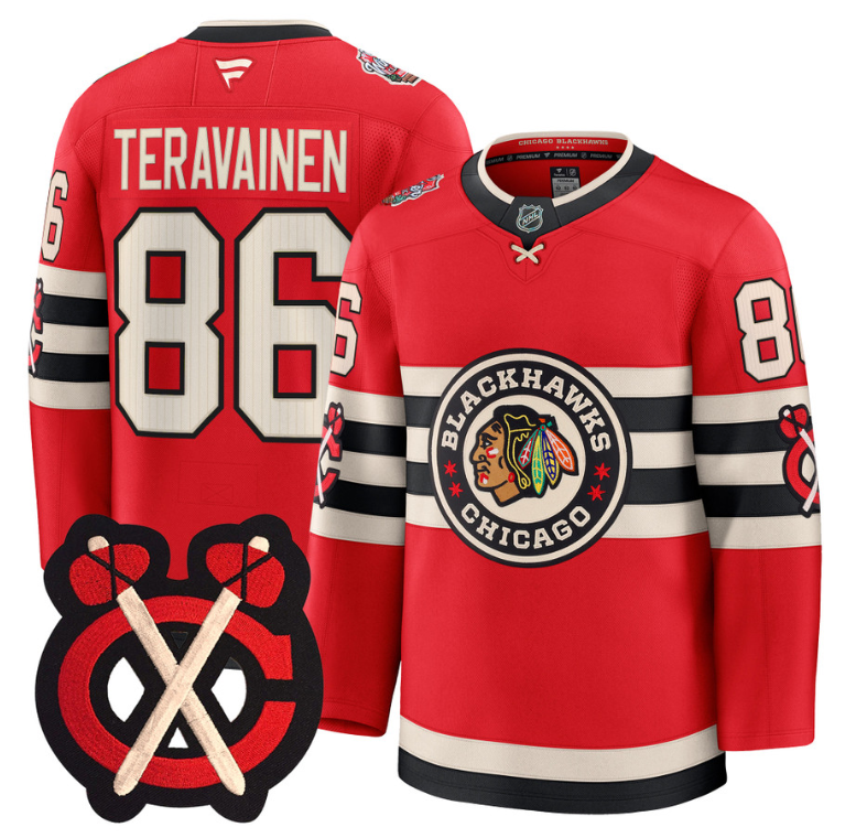 Teuvo Teravainen Jersey #86 Chicago Blackhawks Winter Classic Stitched Red