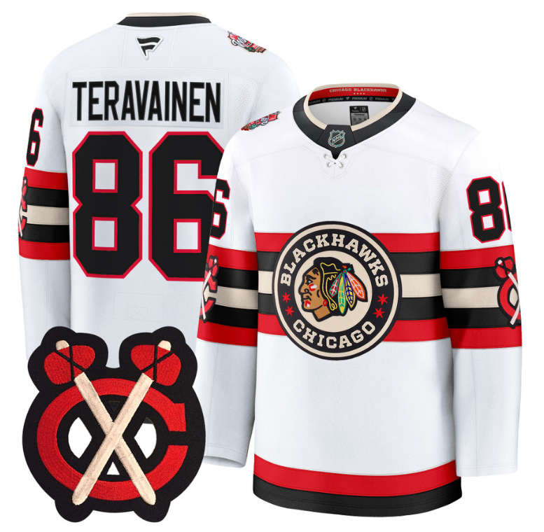 Teuvo Teravainen Jersey #86 Chicago Blackhawks Winter Classic Stitched White