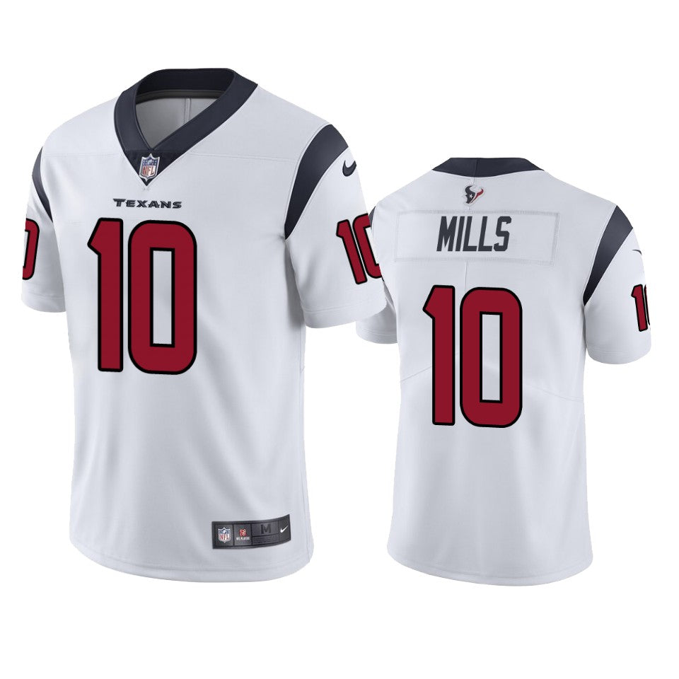 Texans Davis Mills Vapor Limited White Jersey Mens