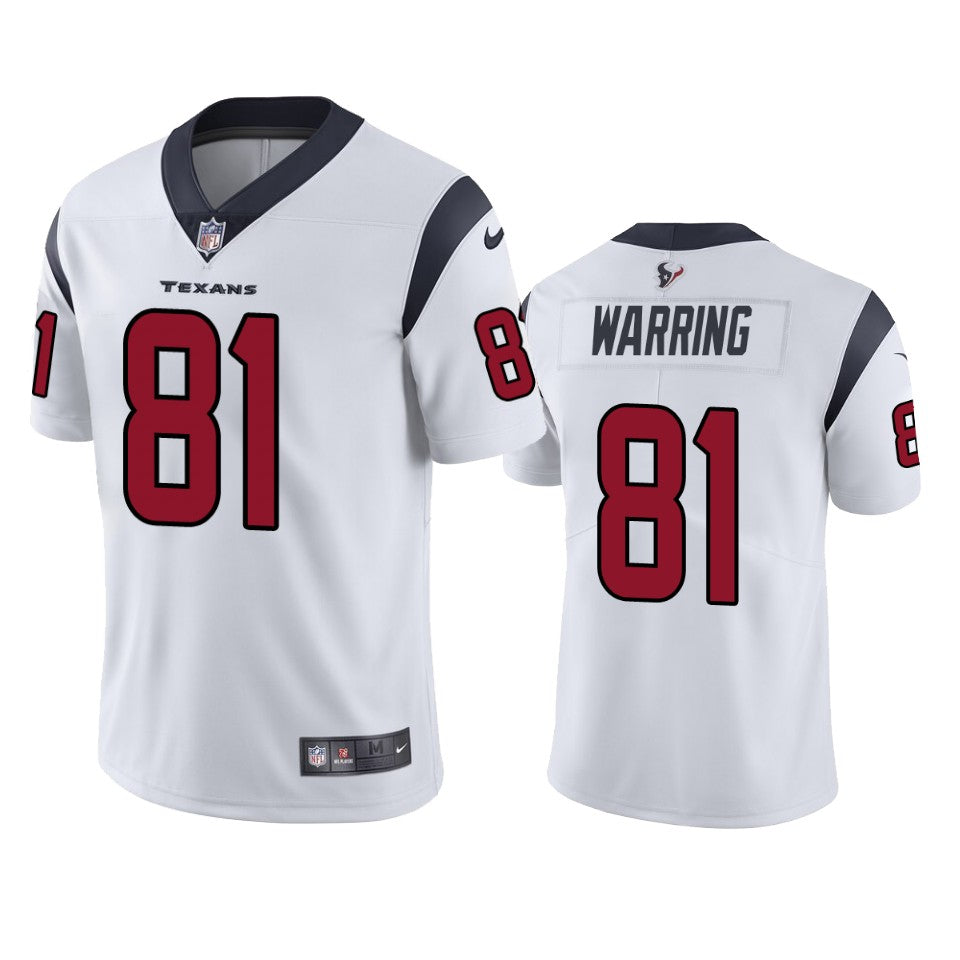 Texans Kahale Warring Vapor Untouchable Limited White Jersey Mens