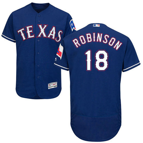 Texas Rangers 18 Drew Robinson Blue Flexbase Authentic Collection Stitched Baseball Jersey