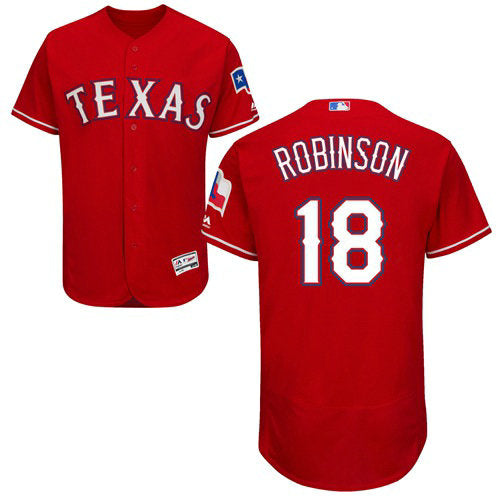 Texas Rangers 18 Drew Robinson Red Flexbase Authentic Collection Stitched Baseball Jersey