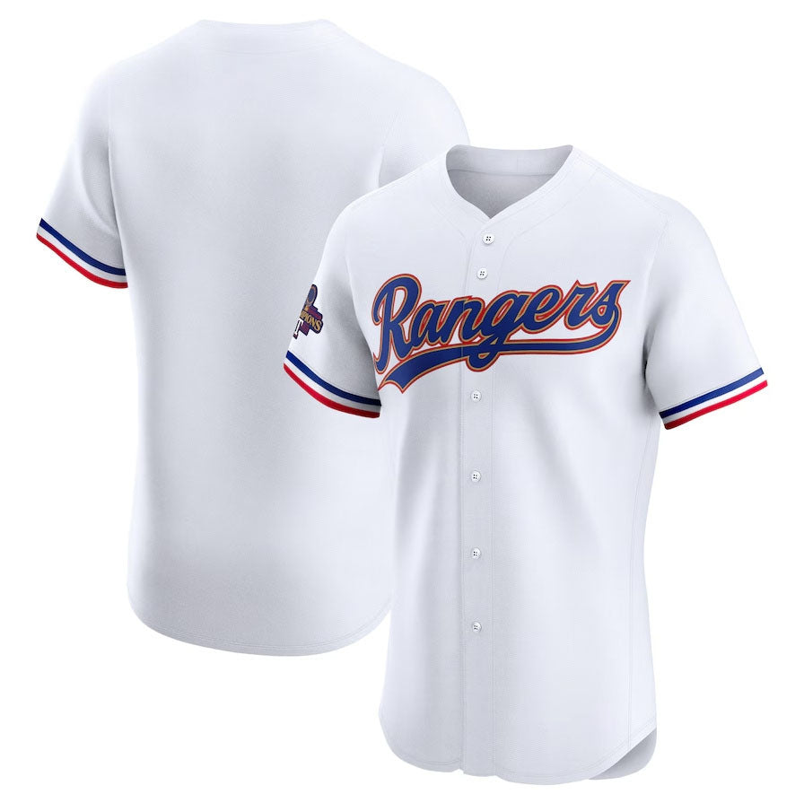 Texas Rangers 2024 Gold Collection Elite Jersey White Baseball Jerseys