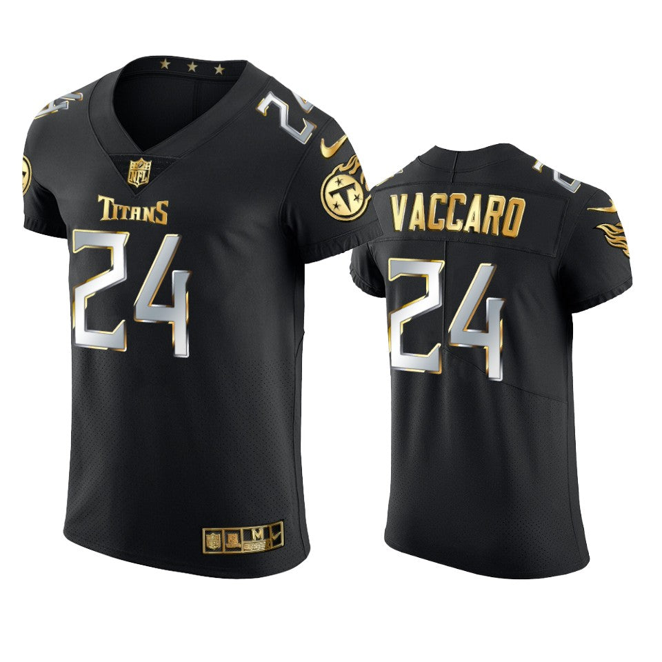 Titans Kenny Vaccaro Golden Edition Black Vapor Elite Jersey