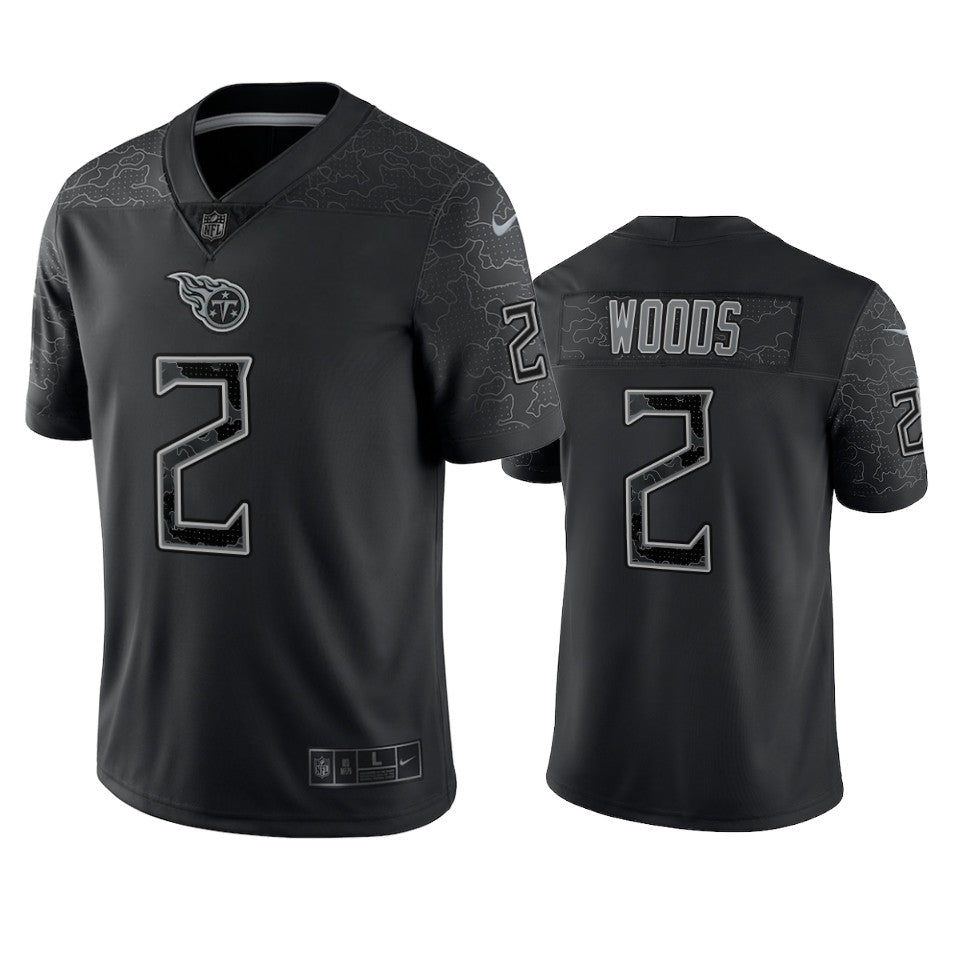 Titans Robert Woods Reflective Limited Black Jersey