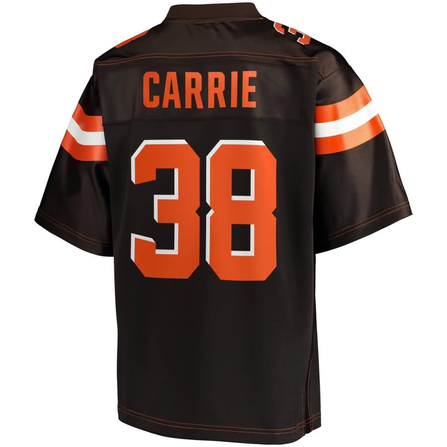 Tj Carrie Cleveland Browns Nfl Pro Line Team Color Player Jersey Brown