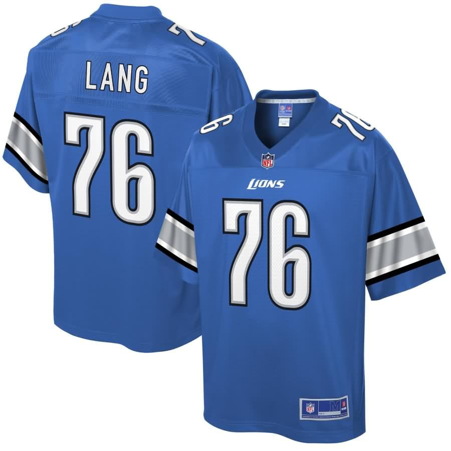 Tj Lang Detroit Lions Nfl Pro Line Historic Logo Player Jersey Blue