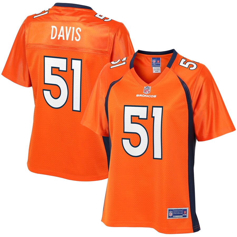 Todd Davis Denver Broncos Nfl Pro Line Womens Player Jersey Orange