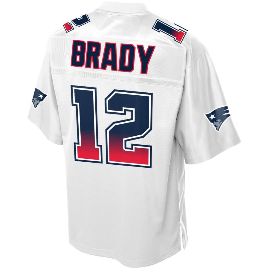 Tom Brady New England Patriots Nfl Pro Line By Fanatics Branded Fade Fashion Jersey White