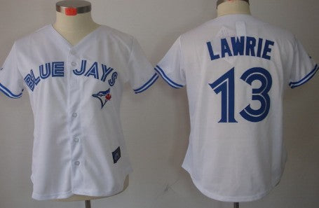 Toronto Blue Jays 13 Brett Lawrie White Womens Jersey