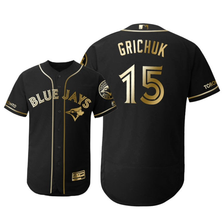Toronto Blue Jays 15 Randal Grichuk Mlb 2019 Golden Brandedition Black Jersey Gift For Blue Jays Fans