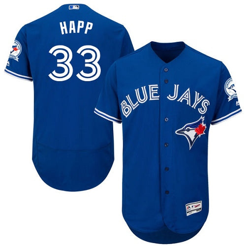 Toronto Blue Jays 33 Ja Happ Blue Flexbase Authentic Collection Stitched Baseball Jersey