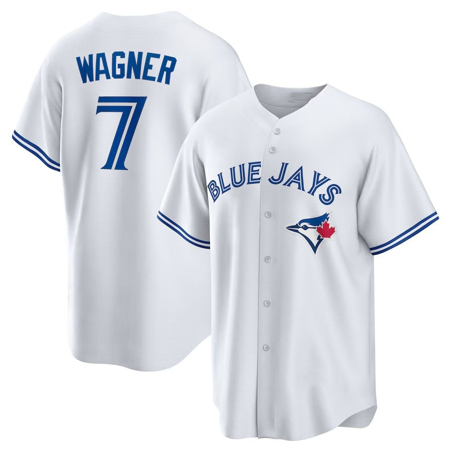 Toronto Blue Jays #7 Will Wagner Home Replica Jersey White Stitched Baseball J