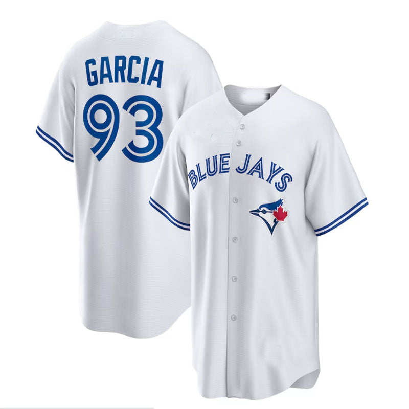 Toronto Blue Jays #93 Yimi Garcia Home Replica Player Jersey White Baseball Je