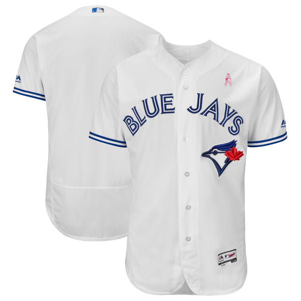 Toronto Blue Jays Blank White 2018 Mothers Day Flexbase Jersey
