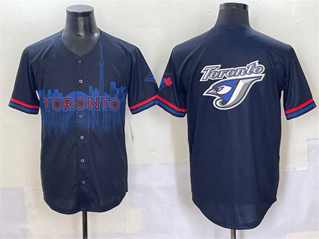 Toronto Blue Jays Team Big Logo Navy 2024 City Connect Limited Stitched Baseball