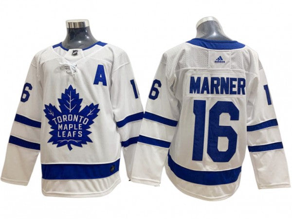 Toronto Maple Leafs #16 Mitchell Marner Away Jersey White