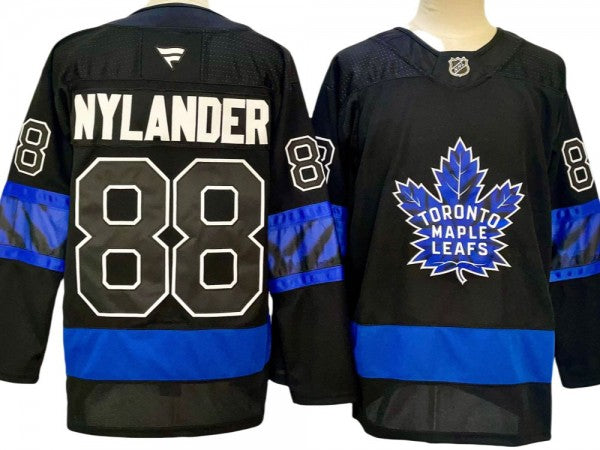 Toronto Maple Leafs #88 William Nylander x drew house Alternate 2024 Jersey Bl