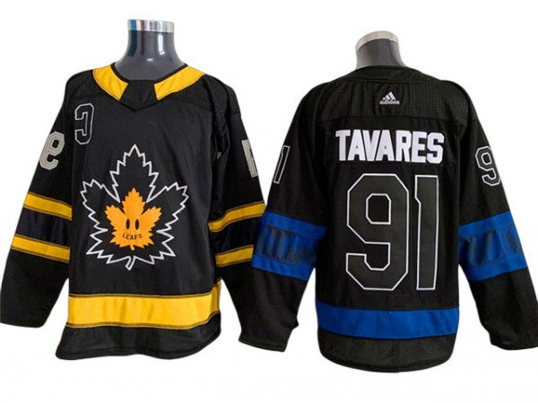 Toronto Maple Leafs #91 John Tavares x drew house Alternate Jersey Black