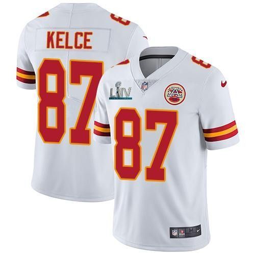 Travis Kelce 87 Kansas City Chiefs 2020 Nfl White Jersey Jersey