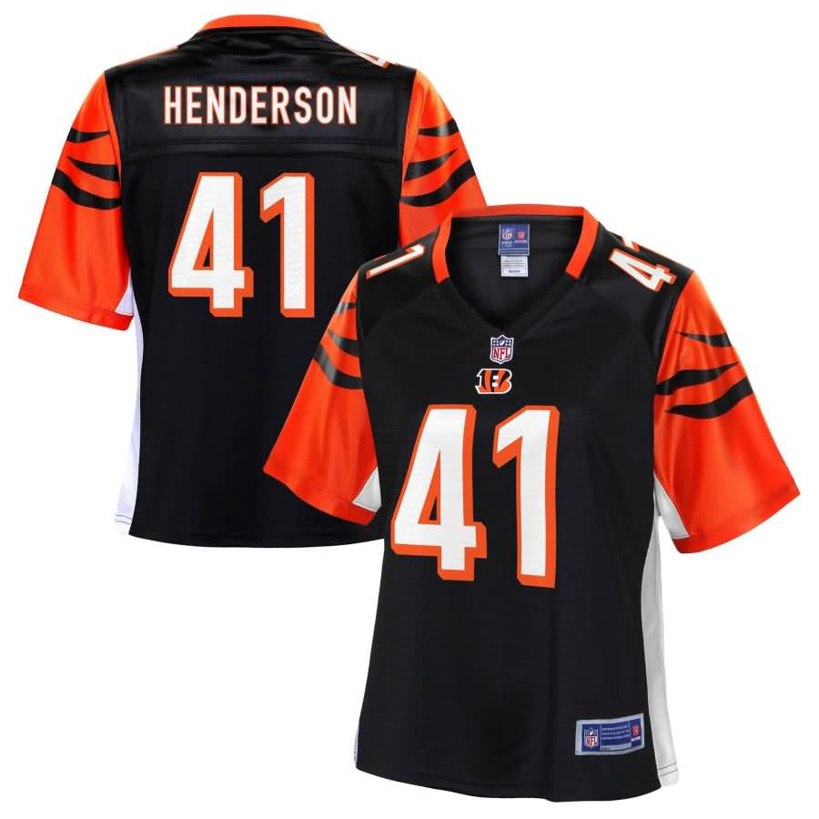Trayvon Henderson Cincinnati Bengals Nfl Pro Line Womens Player Jersey Black