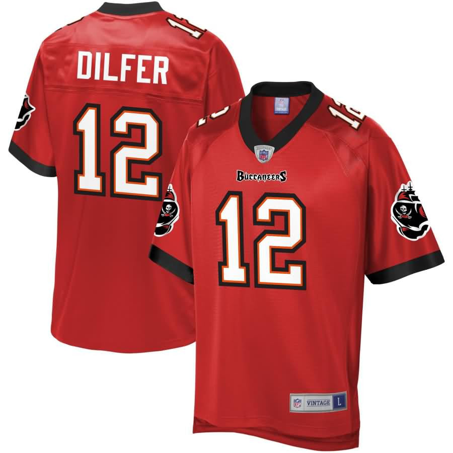 Trent Dilfer Tampa Bay Buccaneers Nfl Pro Line Retired Player Jersey Red