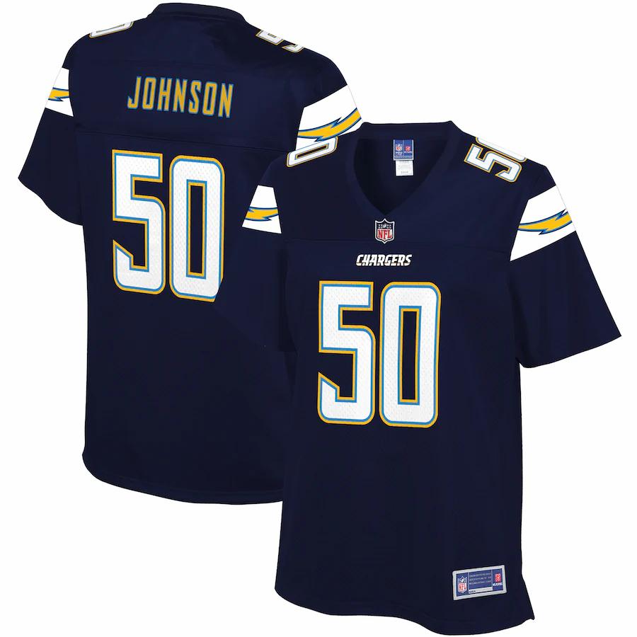 Trevon Johnson Los Angeles Chargers Nfl Pro Line Womens Team Player Jersey Navy