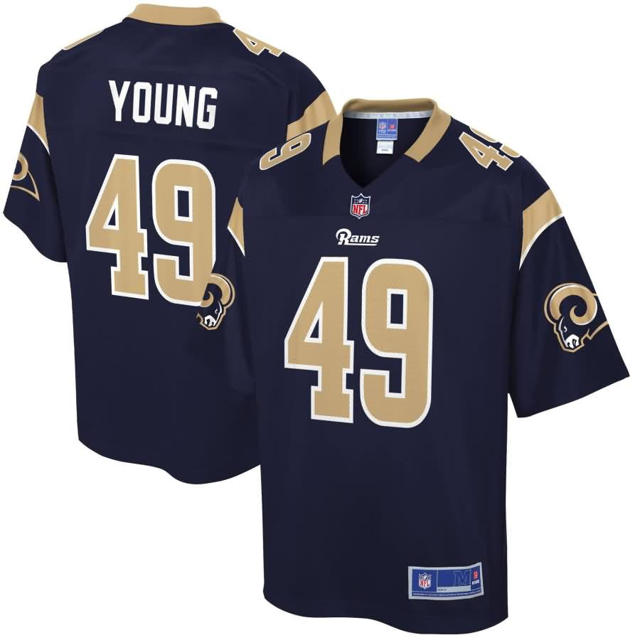 Trevon Young Los Angeles Rams Nfl Pro Line Player Jersey Navy