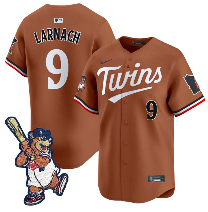 Trevor Larnach Jersey #9 Minnesota Twins T.C. Bear Patch Vapor Premier Limited S