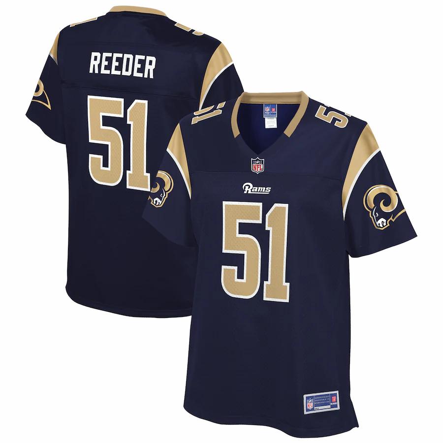 Troy Reeder Los Angeles Rams Nfl Pro Line Womens Player Jersey Navy