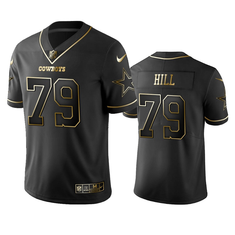 Trysten Hill Cowboys Black Golden Edition Vapor Limited Jersey