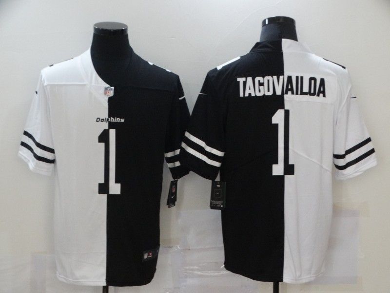 Tua Tagovailoa 1 Nfl 2020 Black And White Jersey
