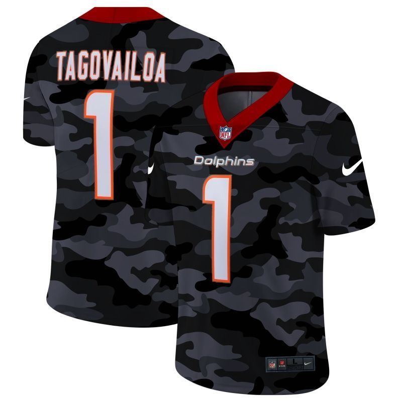 Tua Tagovailoa 1 Nfl 2020 Camo Black Jersey