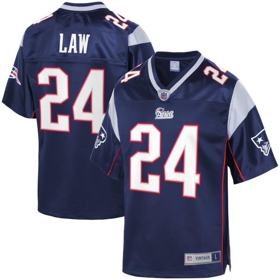 Ty Law New England Patriots Nfl Pro Line Retired Team Player Jersey Navy