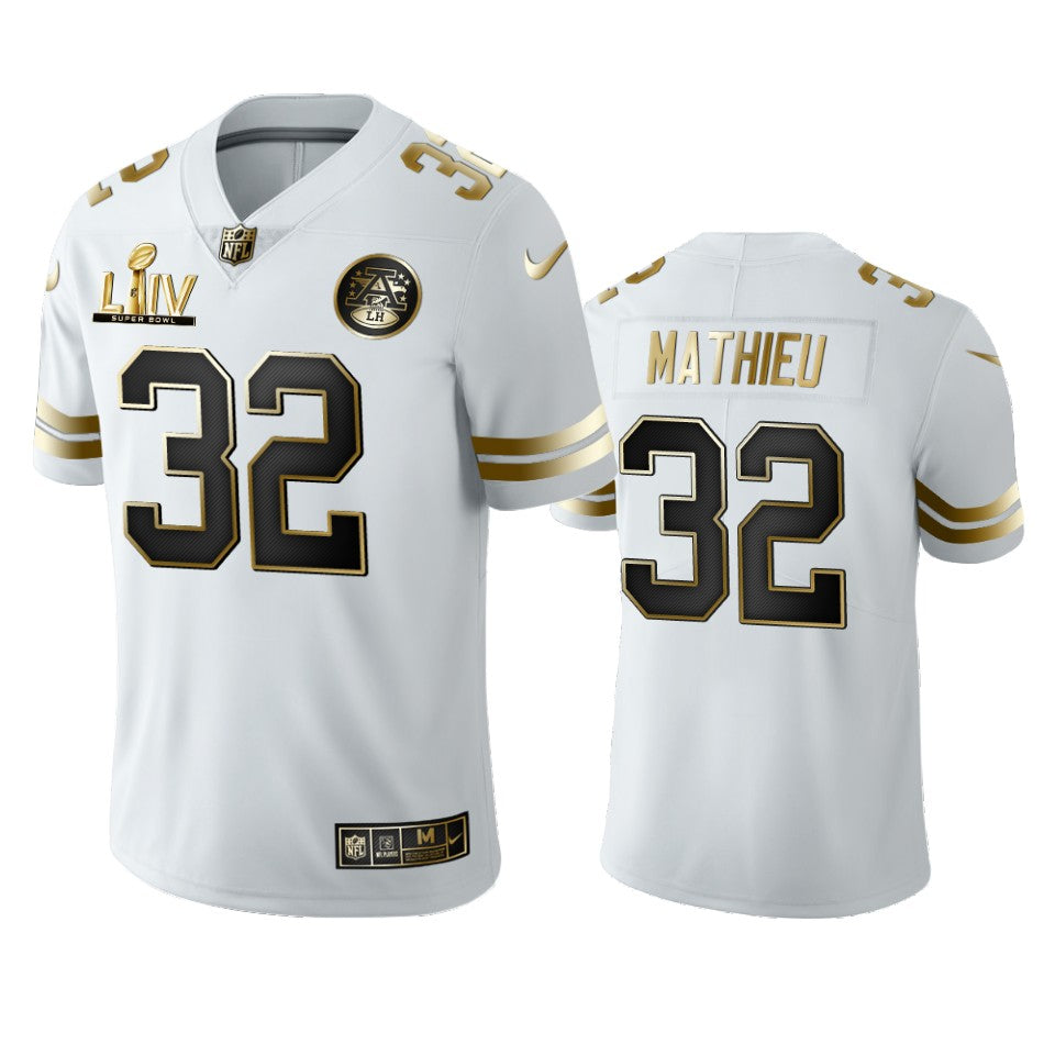 Tyrann Mathieu Chiefs White Super Bowl Liv Golden Edition Jersey