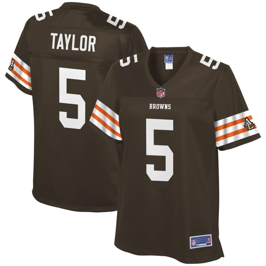 Tyrod Taylor Cleveland Browns Nfl Pro Line Womens Historic Logo Player Jersey Brown
