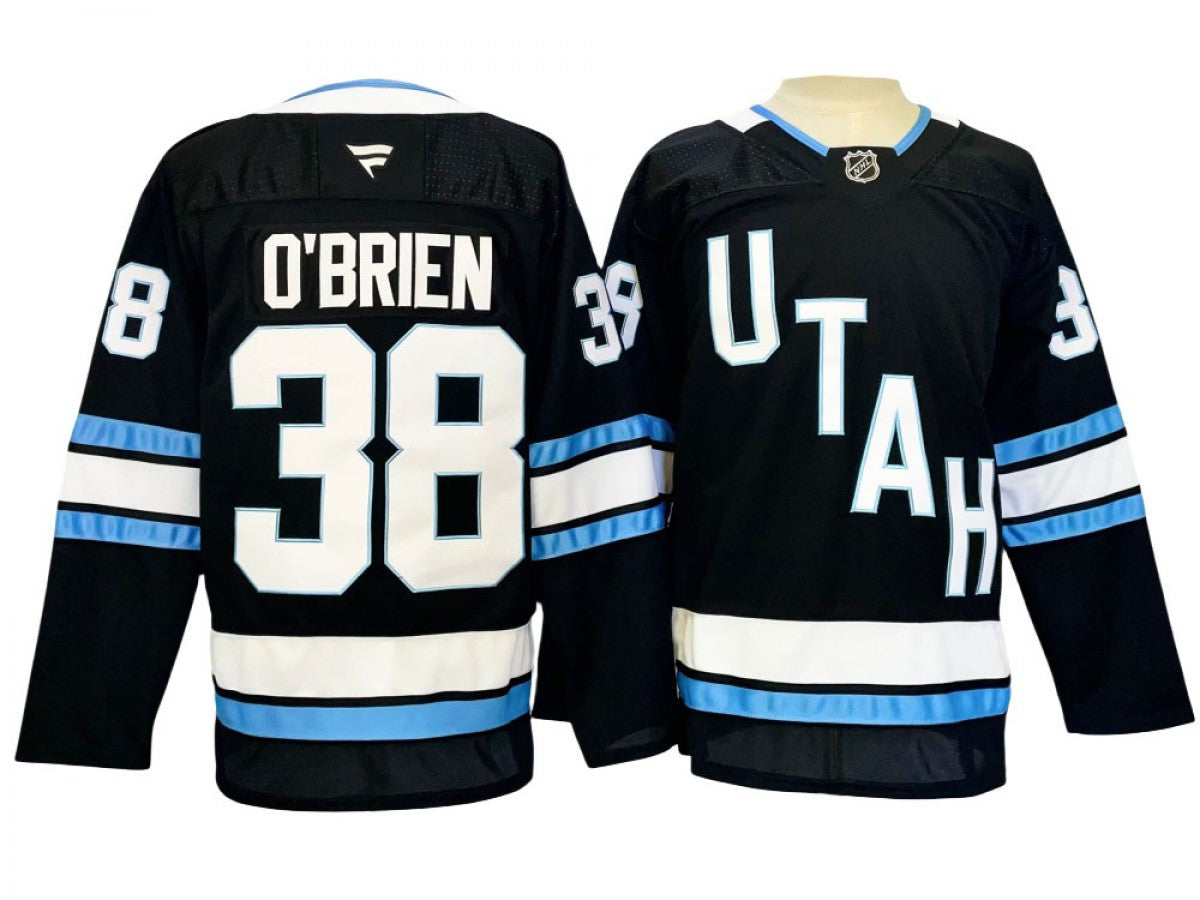 Utah Hockey Club #38 Liam O&'Brien Black Jersey