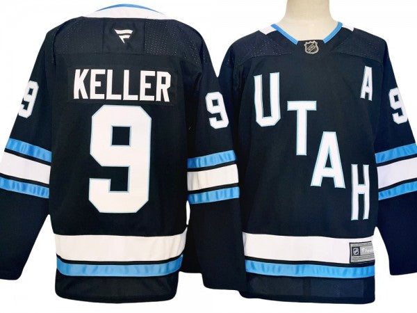 Utah Hockey Club #9 Clayton Keller 2024 Jersey Navy