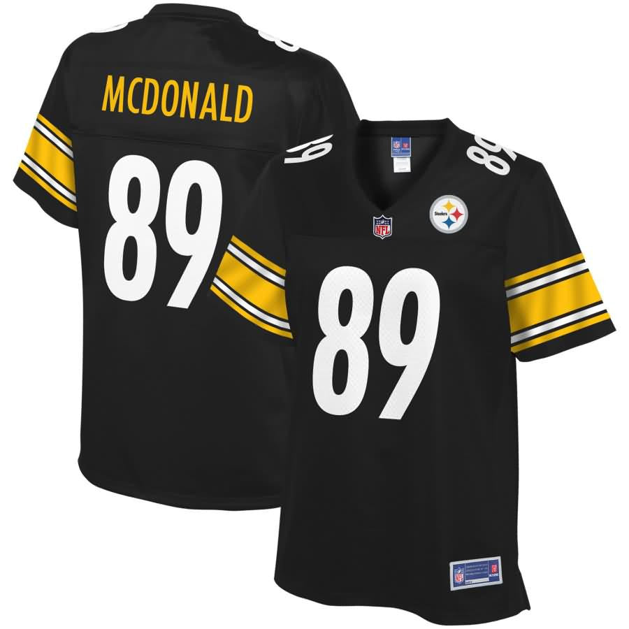 Vance Mcdonald Pittsburgh Steelers Nfl Pro Line Womens Team Color Player Jersey Black