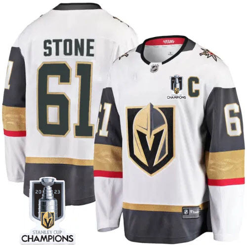 Vegas Golden Knights 61 Mark Stone 2023 Stanley Champions White Jersey