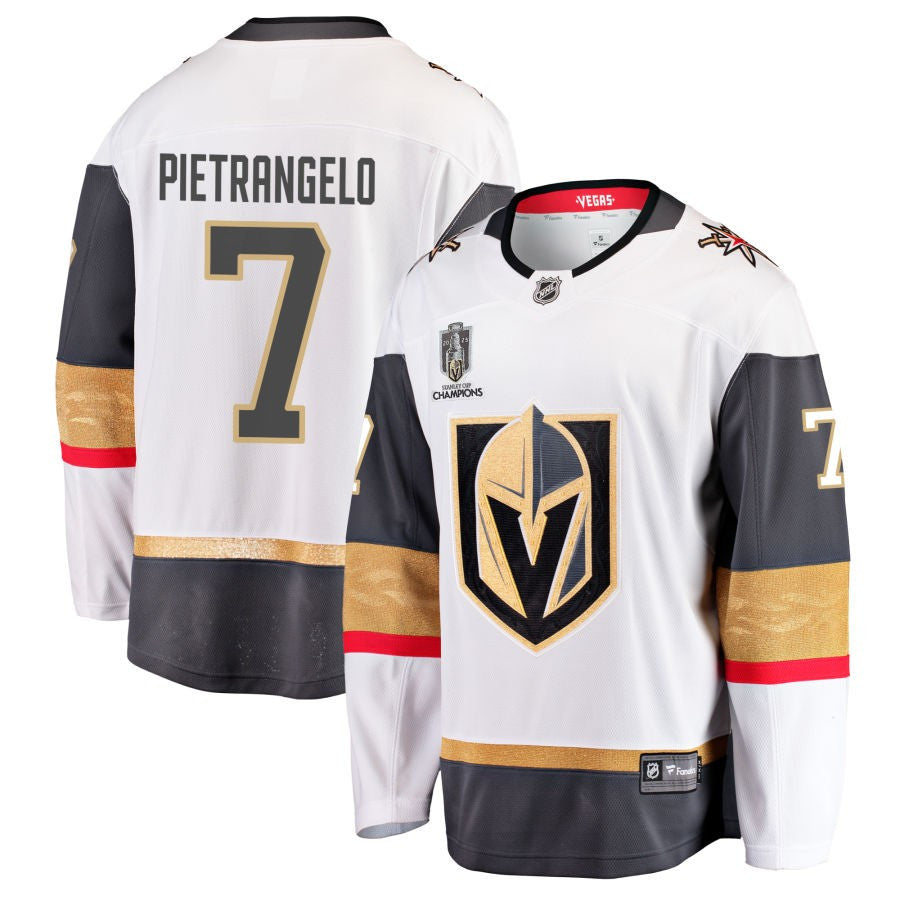 Vegas Golden Knights 7 Alex Pietrangelo 2023 Stanley Cup Champions Away Jersey White