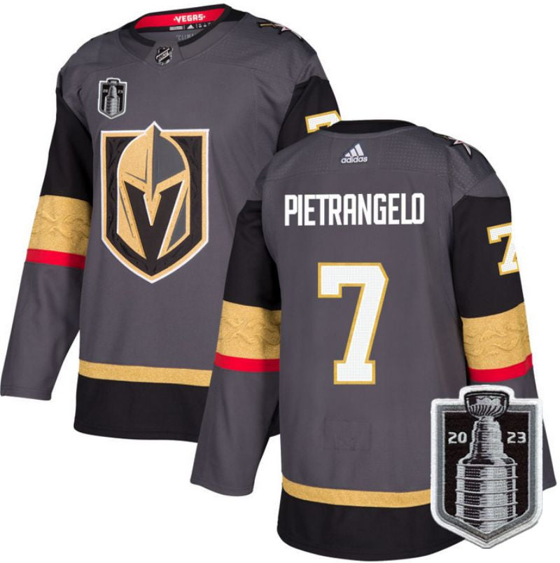 Vegas Golden Knights 7 Alex Pietrangelo Gray 2023 Stanley Cup Final Stitched