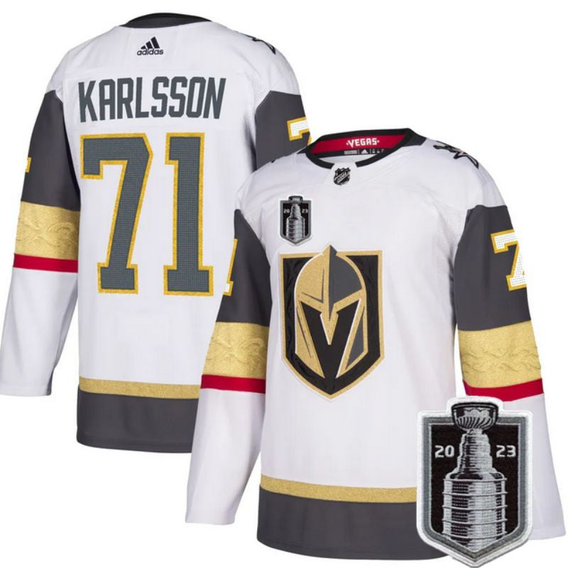 Vegas Golden Knights 71 William Karlsson White 2023 Stanley Cup Final Stitched