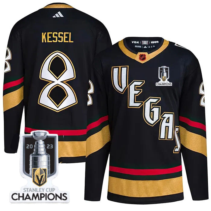 Vegas Golden Knights 8 Phil Kessel 2023 Stanley Champions 2022 Reverse Retro Jersey