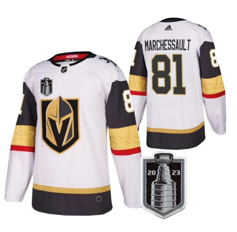 Vegas Golden Knights 81 Jonathan Marchessault White 2023 Stanley Cup Final Stitched